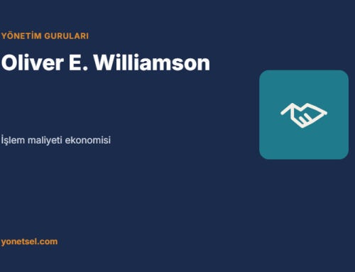 Oliver E. Williamson: İşlem Maliyeti Ekonomisi